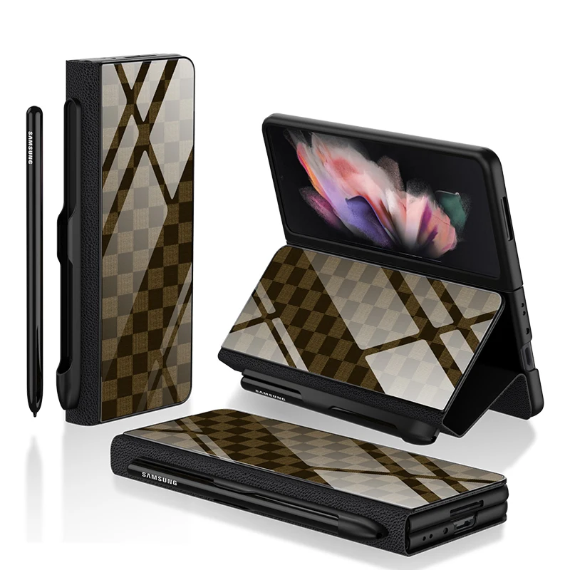 Plain Leather All Inclusive Magnetic Attraction Phone Case for Samsung Galaxy Z Fold 3 5G Hinge Protector Full Protection Cover
Plain Leather All Inclusive Magnetic Attraction Phone Case for Samsung Galaxy Z Fold 3 5G Hinge Protector Full Protection Cover