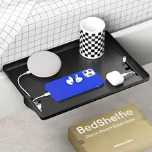 Bedside Storage Rack Detachable Multifunctional Nordic style Tray Bedside Rack Plate Perforation-free Bedroom Bedside Table