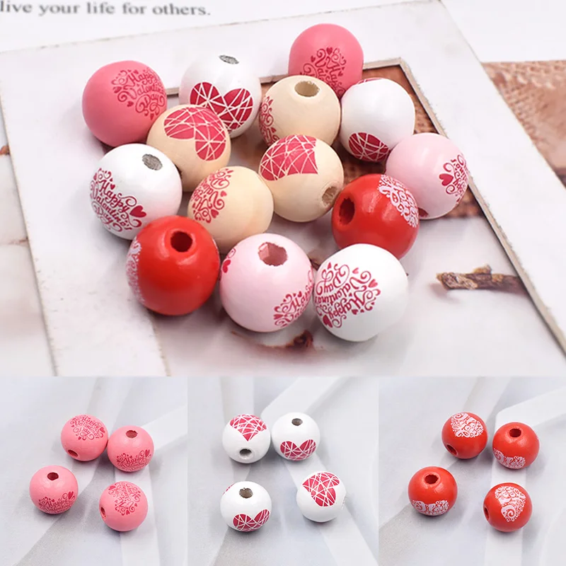 10Pcs Valentine's Day beads love heart Wooden Beads DIY custom party bead Wedding Party Ornaments Children's Toys Bracelet
10Pcs Valentine's Day beads love heart Wooden Beads DIY custom party bead Wedding Party Ornaments Children's Toys Bracelet