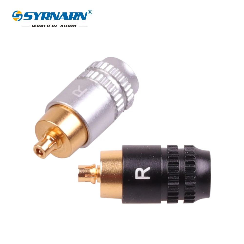 SYRNARN 2pcs/1pair Headphone Plug Gold Plated Jack for Sony IER-M7 IER-M9 IER-Z1R Apply to DIY 3.5mm Cable Black&Silver Shell
SYRNARN 2pcs/1pair Headphone Plug Gold Plated Jack for Sony IER-M7 IER-M9 IER-Z1R Apply to DIY 3.5mm Cable Black&Silver Shell