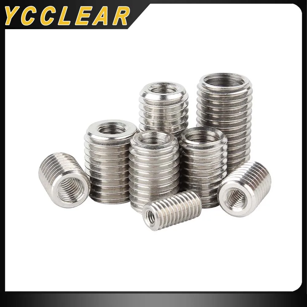 

Stainless Steel 304 Inside Outside Thread Adapter Screw M4 M6 M8 M10 M12Wire Thread Insert Sleeve Conversion Nut Coupler Convey