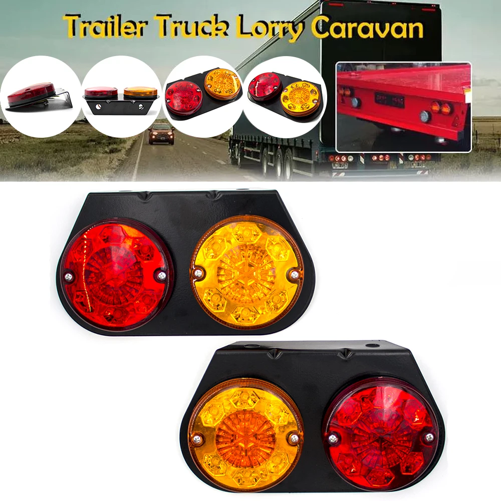 2pcs 24 LED 12V 24V Round Rear Tail Lights Brake Stop Turn Singal Warning Lamp Indicator Car Truck Trailer Lorry Waterproof
2pcs 24 LED 12V 24V Round Rear Tail Lights Brake Stop Turn Singal Warning Lamp Indicator Car Truck Trailer Lorry Waterproof
