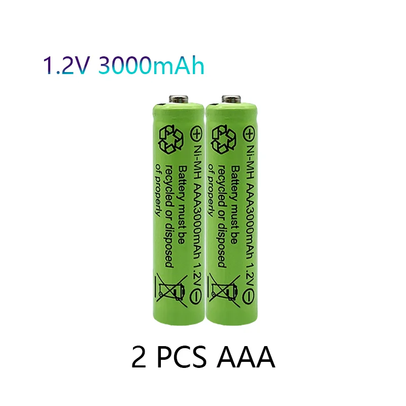 1.2V NI-MH AAA Batteries 3000mAh Rechargeable Nimh Battery 1.2V Ni-Mh Aaa for Electric Remote Control Car Toy RC Ues
1.2V NI-MH AAA Batteries 3000mAh Rechargeable Nimh Battery 1.2V Ni-Mh Aaa for Electric Remote Control Car Toy RC Ues