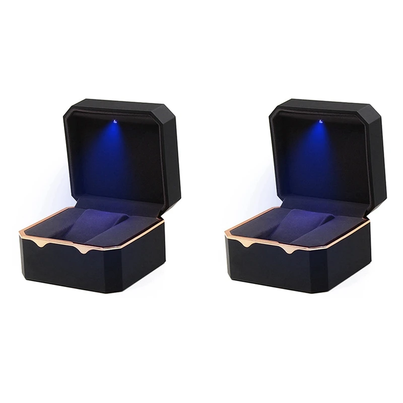 2X Watch Box With Octagonal Gold Edge With Light, Paint Watch Storage Box, Watch Box, Watch Box
2X Watch Box With Octagonal Gold Edge With Light, Paint Watch Storage Box, Watch Box, Watch Box