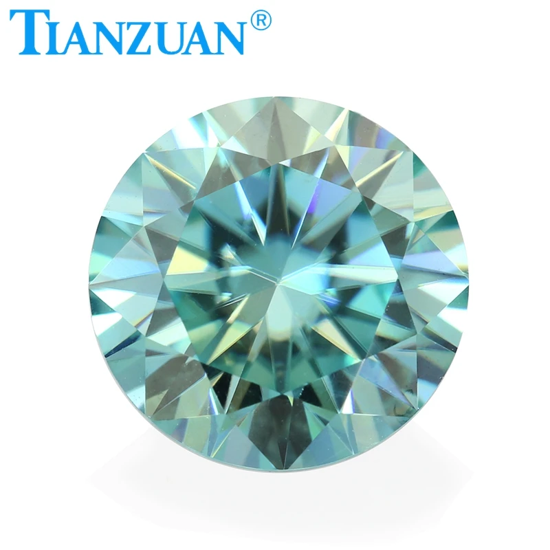 

5mm to 12mm Blue Color Round Brilliant Cut Moissanite Loose Gems Stone For Jewelry Making
