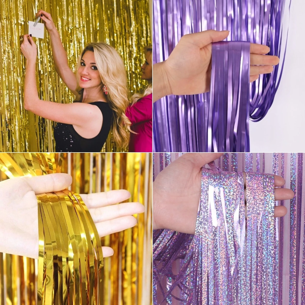 Foil Tinsel Fringe Curtain Birthday Bachelorette Cocktail Party Decoration Adult Graduation Prom Photography Backdrop
Foil Tinsel Fringe Curtain Birthday Bachelorette Cocktail Party Decoration Adult Graduation Prom Photography Backdrop