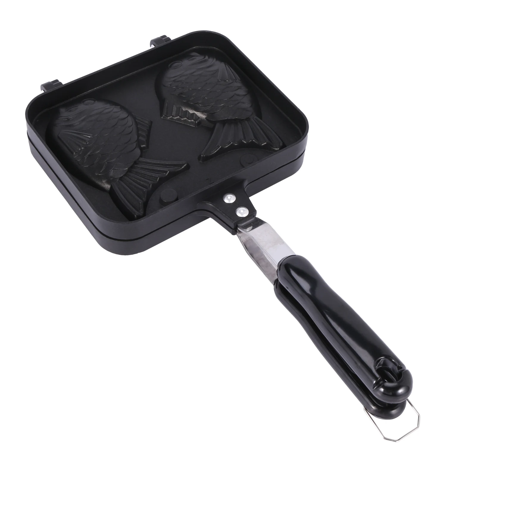 Taiyaki Double Fish Shaped Hot Dessert Waffle Cake Maker Pan Japanese Pancake Double Pan Fry Pan
Taiyaki Double Fish Shaped Hot Dessert Waffle Cake Maker Pan Japanese Pancake Double Pan Fry Pan
