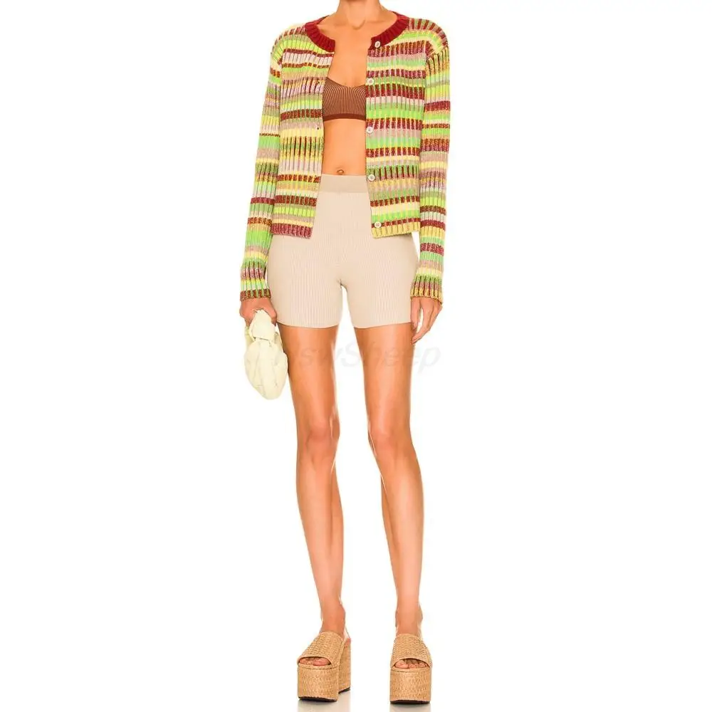 100% Cashmere Knit Cardigan Women Sweater Long Sleeve Button Stripe Rib Crew Coat Winter Thermal Soft Elegant Women's Clothing
100% Cashmere Knit Cardigan Women Sweater Long Sleeve Button Stripe Rib Crew Coat Winter Thermal Soft Elegant Women's Clothing