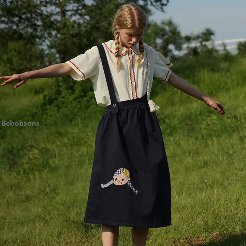 Fall Spring Original Indie Chic Design Harajuku Women Suspender Skirt Straps Dress Mid-calf Length A-line Spaghetti Strap Dress
Fall Spring Original Indie Chic Design Harajuku Women Suspender Skirt Straps Dress Mid-calf Length A-line Spaghetti Strap Dress