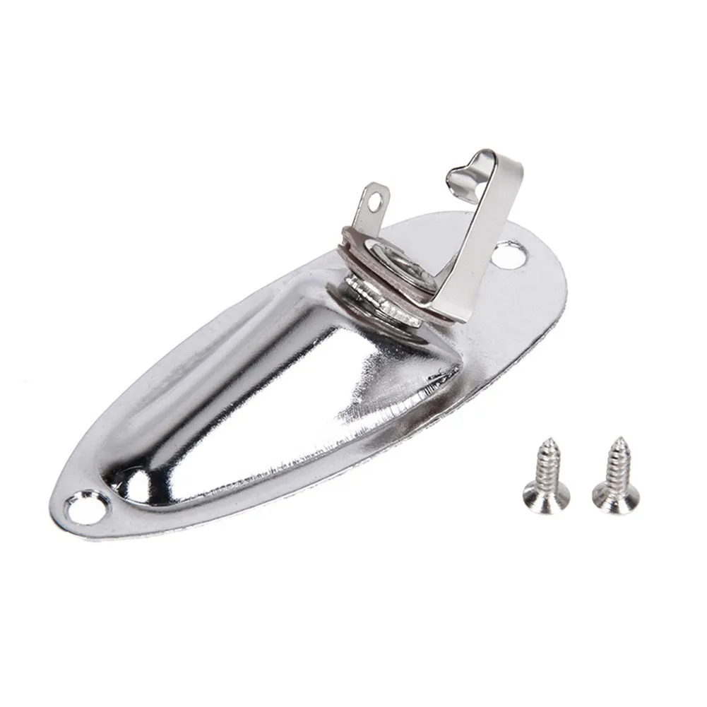 Electric Guitar Pickup Jack Plate Socket Oval 6.35mm Output Jackplate For Fender Strat Style Accesorios With Screws Repair Tool
Electric Guitar Pickup Jack Plate Socket Oval 6.35mm Output Jackplate For Fender Strat Style Accesorios With Screws Repair Tool