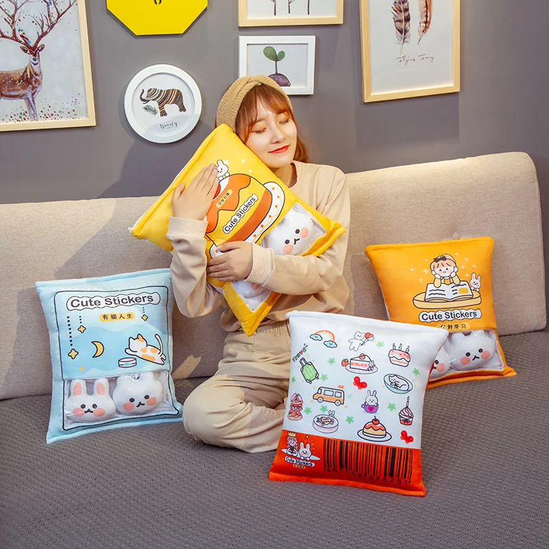 Popular New Kawaii Cartoon A Bag Rabbit Cat Animal Plush Toy Doll Baby Cute Toy Girlfriend Birthday Valentine's Day Gift
Popular New Kawaii Cartoon A Bag Rabbit Cat Animal Plush Toy Doll Baby Cute Toy Girlfriend Birthday Valentine's Day Gift