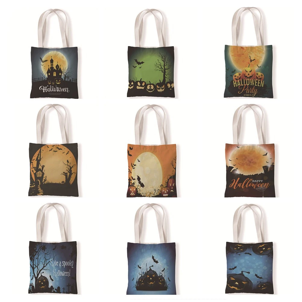 Halloween Pumpkin Print Tote Bag Canvas Fabric Bag Casual Folding Shopping Bag Outdoor Witch Bat Bag Everyday Handbag
Halloween Pumpkin Print Tote Bag Canvas Fabric Bag Casual Folding Shopping Bag Outdoor Witch Bat Bag Everyday Handbag