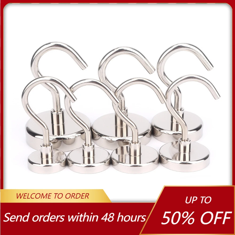Super Strong Magnets Neodymium Magnet Large Opening Magnetic Hooks Heavy Duty Rare Earth Magnet Cruise Hook for Hanging Kitchen
Super Strong Magnets Neodymium Magnet Large Opening Magnetic Hooks Heavy Duty Rare Earth Magnet Cruise Hook for Hanging Kitchen