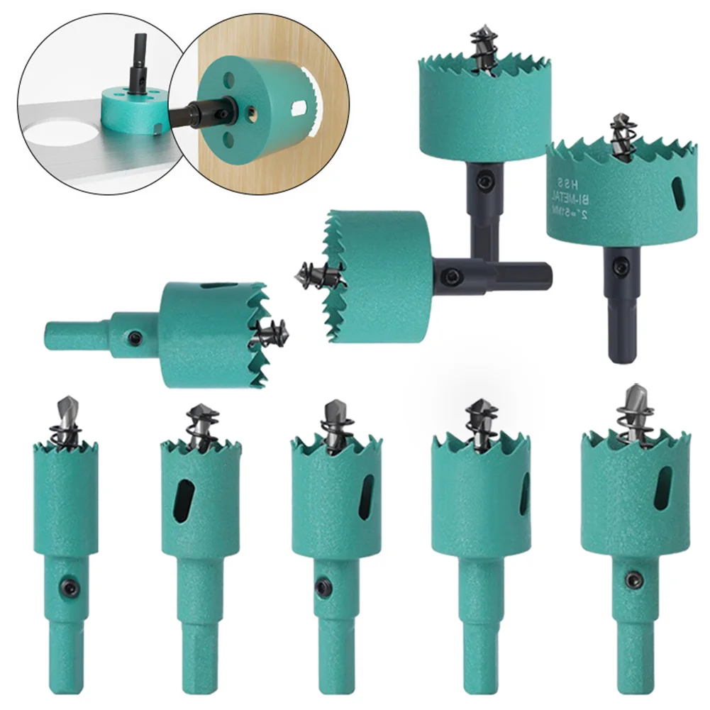 Hole Saws 16-50mm Bimetal Wood Hole Saw Drill Bit HSS M42 Metal Iron Aluminum Stainless Wood Cutting Woodworking Carpentry Tool
Hole Saws 16-50mm Bimetal Wood Hole Saw Drill Bit HSS M42 Metal Iron Aluminum Stainless Wood Cutting Woodworking Carpentry Tool