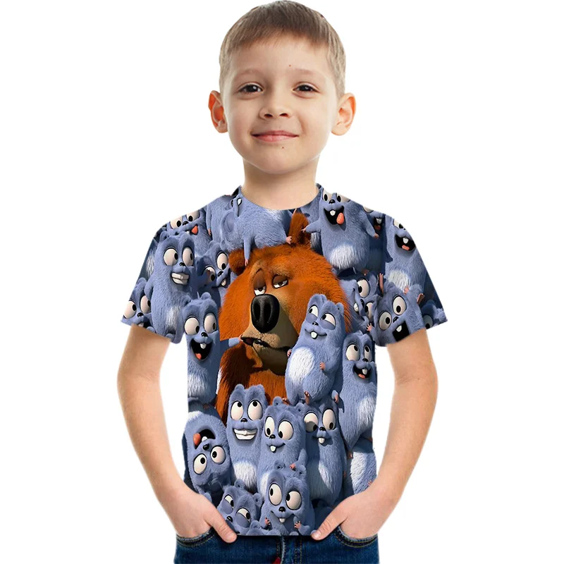 Children Grizzly Bear and Lemming Cartoon 3D Printed Funny T shirt Kids New Summer Tops Baby Girls Boys Great Casual T-shirt
Children Grizzly Bear and Lemming Cartoon 3D Printed Funny T shirt Kids New Summer Tops Baby Girls Boys Great Casual T-shirt