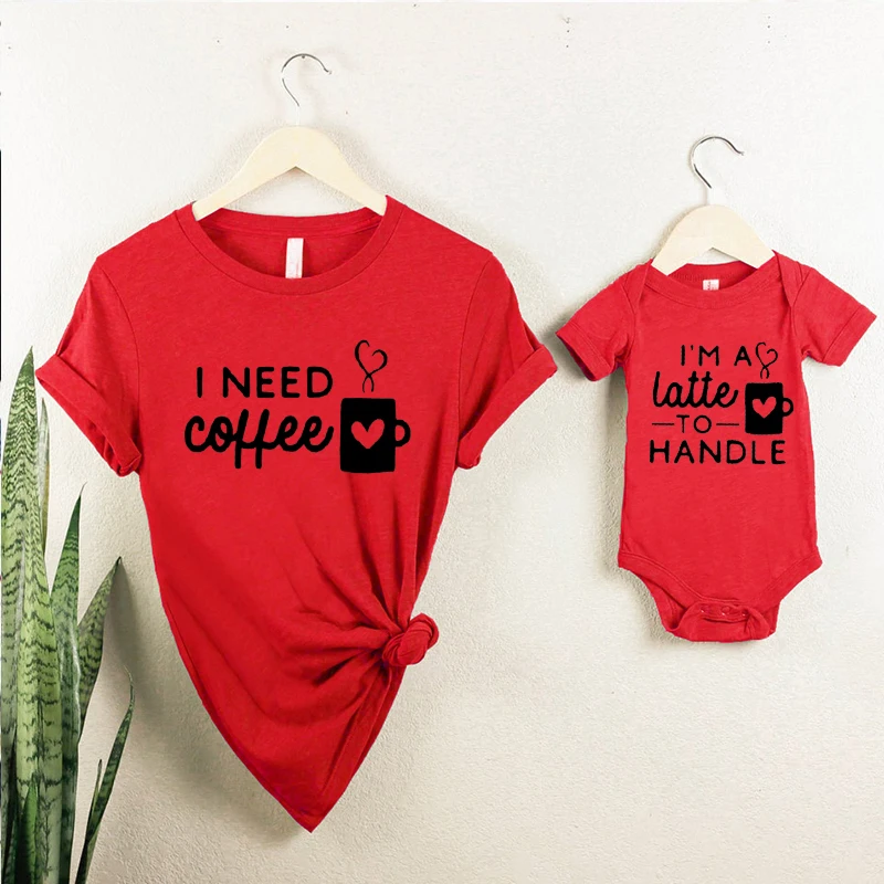 Mommy and Me Shirts I Need Coffee, I'm A Latte To Handle Shirt Mother's Day Baby Clothes Girl Mother's Day Gift Funny Onesie
Mommy and Me Shirts I Need Coffee, I'm A Latte To Handle Shirt Mother's Day Baby Clothes Girl Mother's Day Gift Funny Onesie