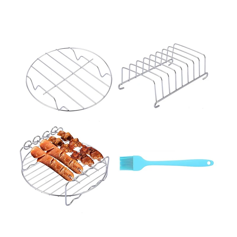 Air Fryer Accessories 4PCS For Gowise COSORI Ninja Air Fryer, Fit 3.2- 5.8QT Deep Hot Air Fryer
Air Fryer Accessories 4PCS For Gowise COSORI Ninja Air Fryer, Fit 3.2- 5.8QT Deep Hot Air Fryer