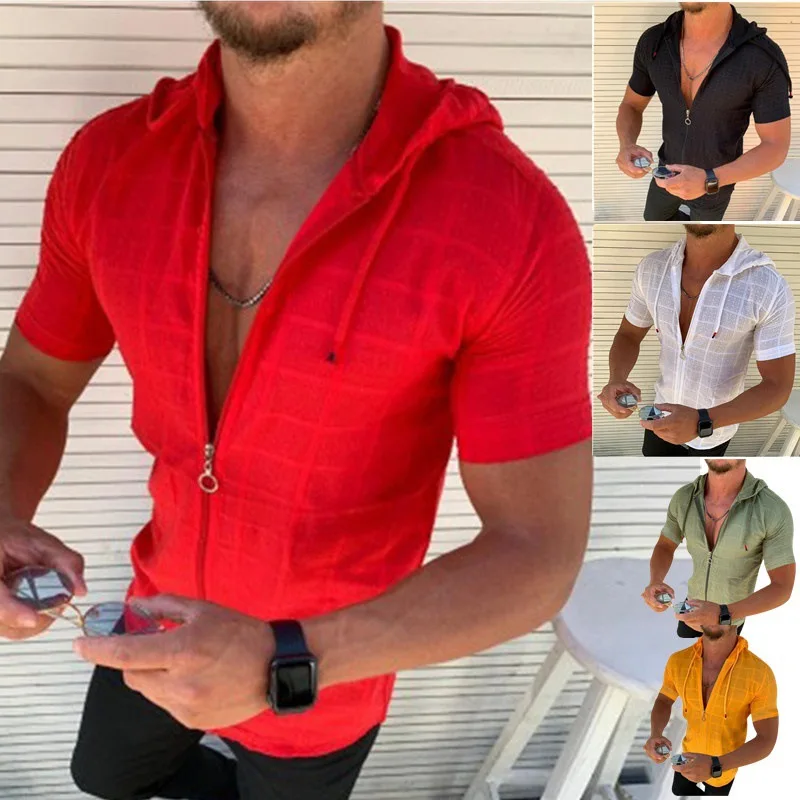 New Casual Slim Short Sleeve Zipper Cardigan Hoodie Multicolor Casual Jacket Plaid Jacket
New Casual Slim Short Sleeve Zipper Cardigan Hoodie Multicolor Casual Jacket Plaid Jacket