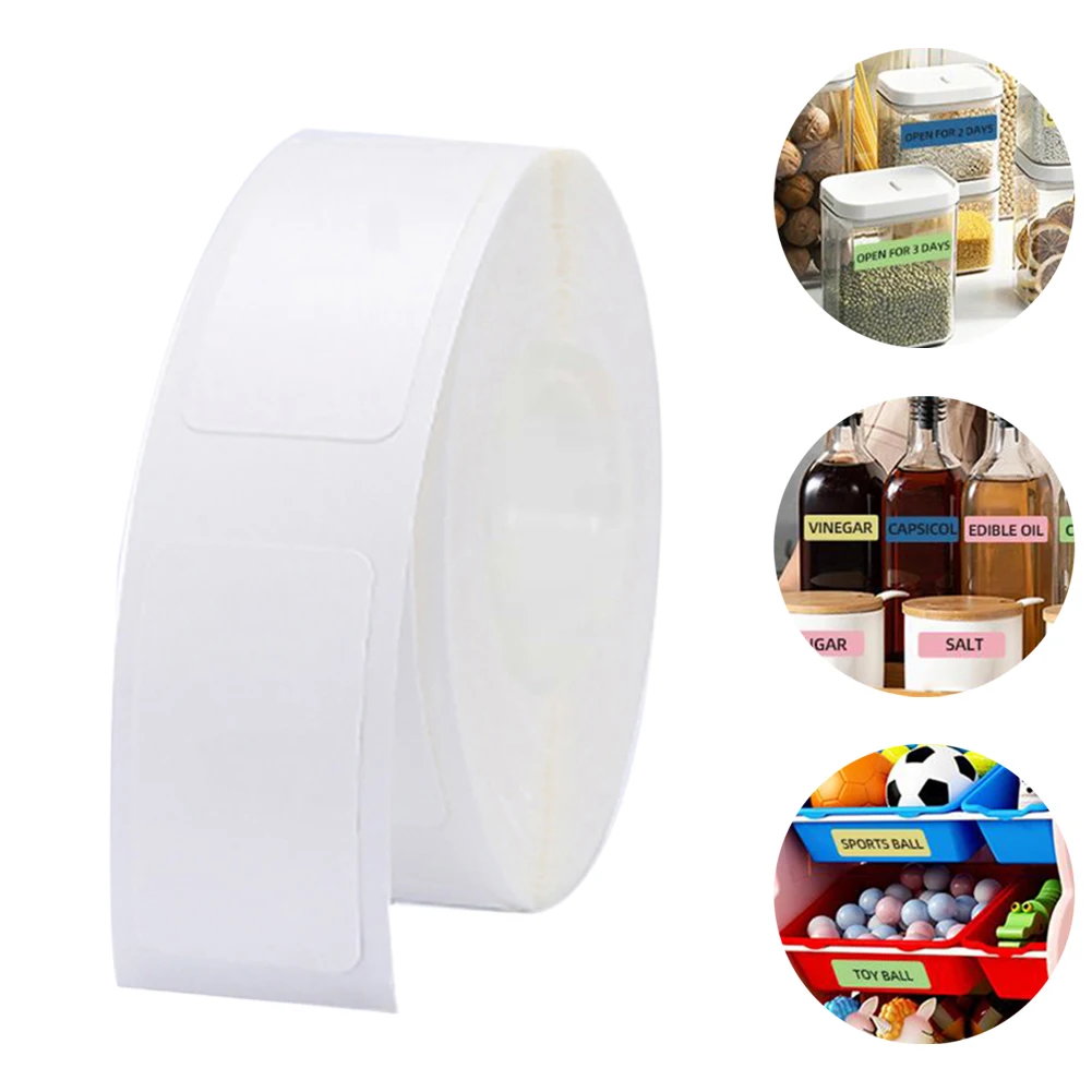 

1Roll Heat-sensitive Label Tape For D11 Label Machine 260/160/130pcs Finishing Display Rectangular Printer Self-adhesive Paper