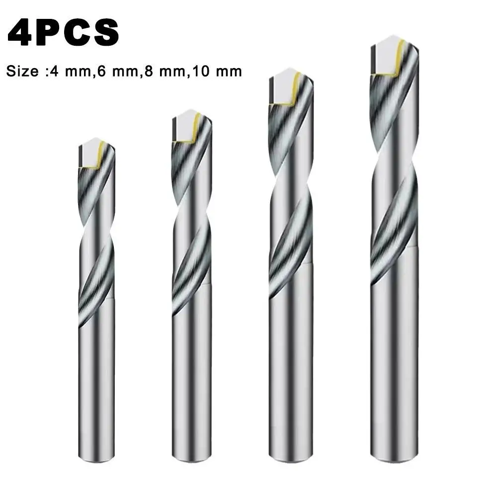 4pcs 4/6/8/10mm Twist Drill Bit Set Stainless Steel Gun Drill For Wood/Metal Hole Cutter Power Tools New
4pcs 4/6/8/10mm Twist Drill Bit Set Stainless Steel Gun Drill For Wood/Metal Hole Cutter Power Tools New