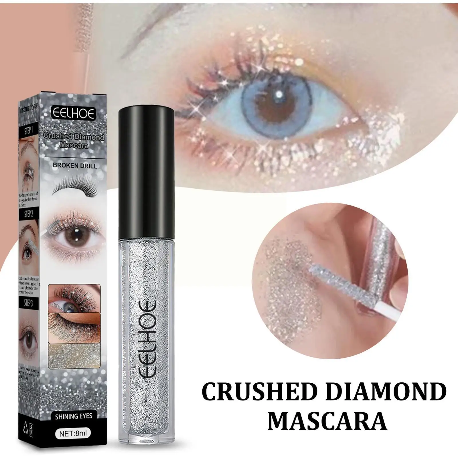 Glitter Diamond Mascara Eyelashes Curls Extension Mascara Quick Thick Eye Comestic Shiny Dry Eyelash Lash Waterproof Make-U J6Q6
Glitter Diamond Mascara Eyelashes Curls Extension Mascara Quick Thick Eye Comestic Shiny Dry Eyelash Lash Waterproof Make-U J6Q6