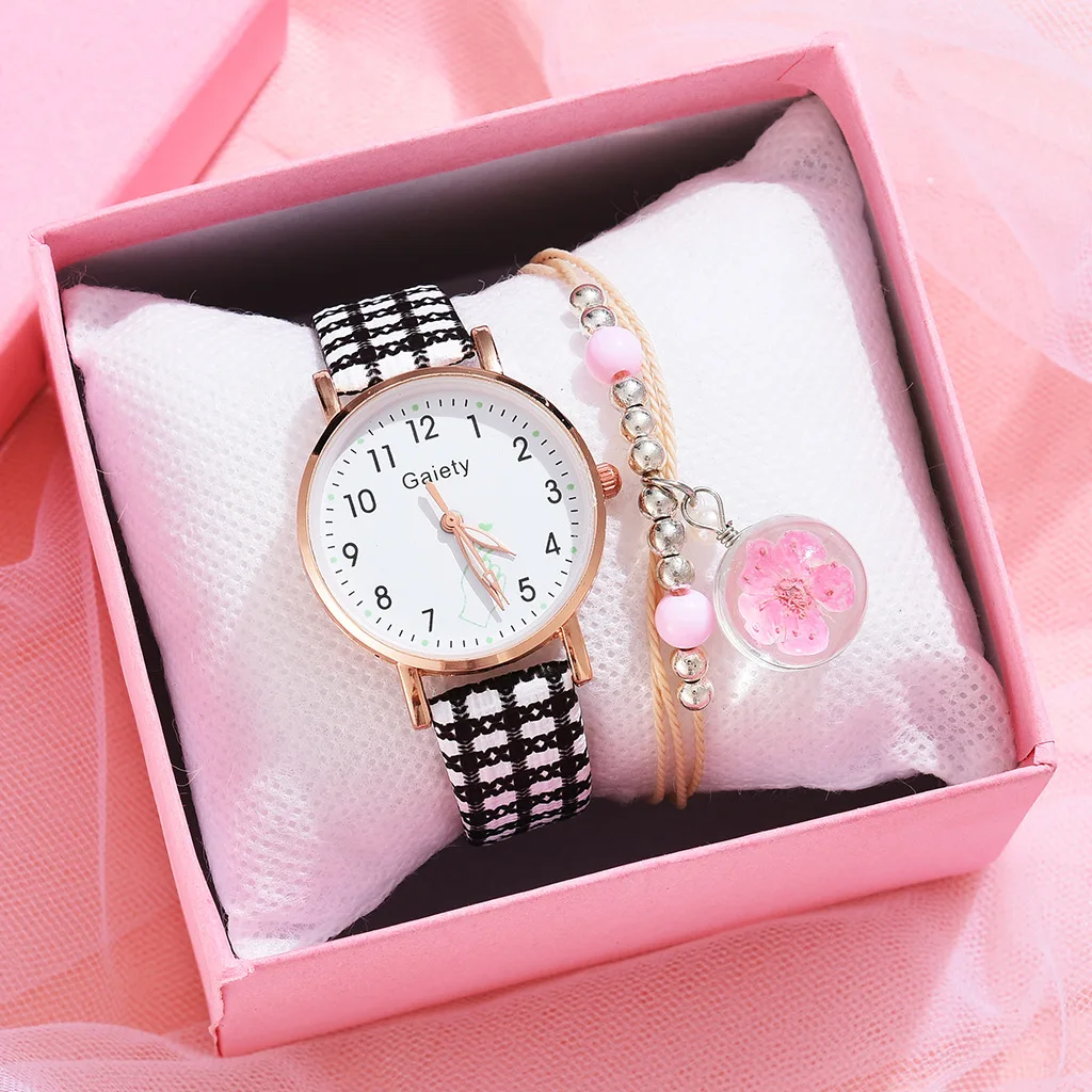 Fashion Children's Set Bracelet Watch Student Children Watch Girl Leather Strap Ladies Digital Luminous Quartz Watch Gift Clock
Fashion Children's Set Bracelet Watch Student Children Watch Girl Leather Strap Ladies Digital Luminous Quartz Watch Gift Clock