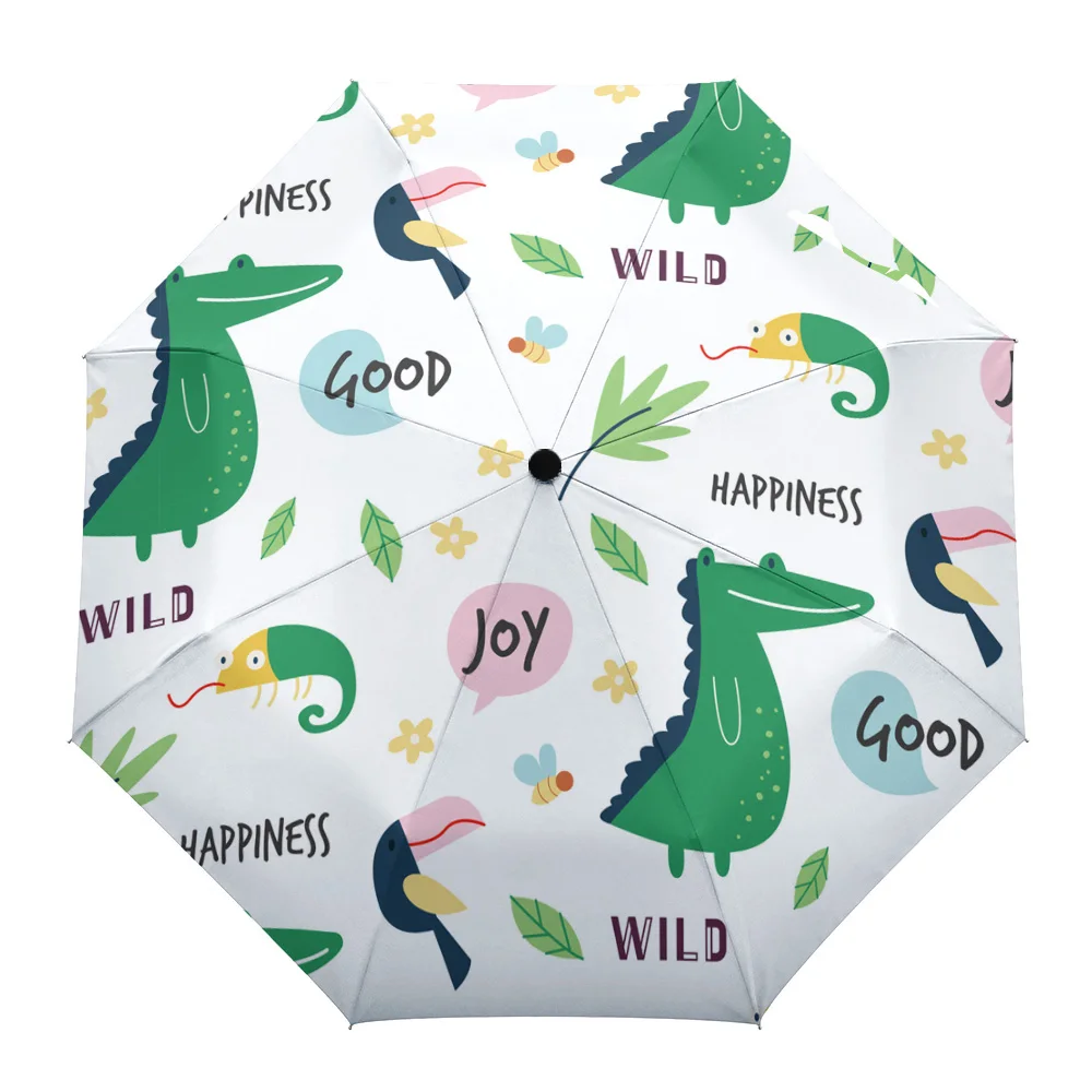 Cartoon Dinosaur Flower Rain Foldable Umbrella for Women Males Eight Strands Sunny Umbrella Fully-automatic Umbrella
Cartoon Dinosaur Flower Rain Foldable Umbrella for Women Males Eight Strands Sunny Umbrella Fully-automatic Umbrella
