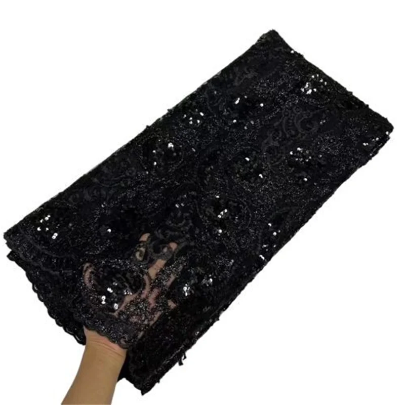 Black Latest White African Sequin Lace Fabric Embroidery French Mesh Lace Fabric With Sequins Nigerian Tulle Lace For Party
Black Latest White African Sequin Lace Fabric Embroidery French Mesh Lace Fabric With Sequins Nigerian Tulle Lace For Party