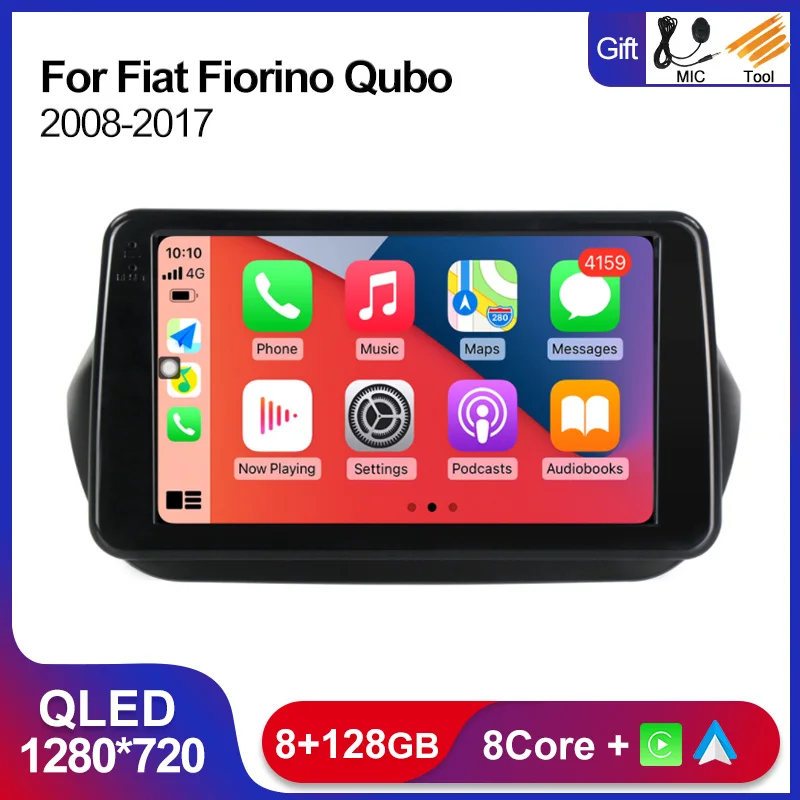 Автомагнитола Carplay для Fiat Fiorino Qubo Citroen Nemo Peugeot Bipper 2008-2017 Android 11 8 + 128G, автомобильное радио, стерео, GPS-навигация
Автомагнитола Carplay для Fiat Fiorino Qubo Citroen Nemo Peugeot Bipper 2008-2017 Android 11 8 + 128G, автомобильное радио, стерео, GPS-навигация