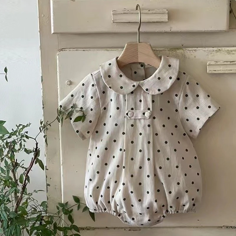 Toddler Outfits Summer Kids Baby Boys Girls Romper Short Sleeve Stripe Dot Jumpsuit Cotton Newborn Baby Boys Girls Rompers
Toddler Outfits Summer Kids Baby Boys Girls Romper Short Sleeve Stripe Dot Jumpsuit Cotton Newborn Baby Boys Girls Rompers