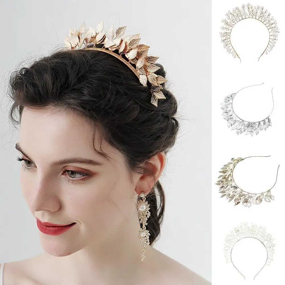 Retro Gold Leaf Headbands Wedding Bride Greek Women Hair Accessories Goddess Bride Headband Head Tiaras Crown Jewelry Hair Hoop
Retro Gold Leaf Headbands Wedding Bride Greek Women Hair Accessories Goddess Bride Headband Head Tiaras Crown Jewelry Hair Hoop