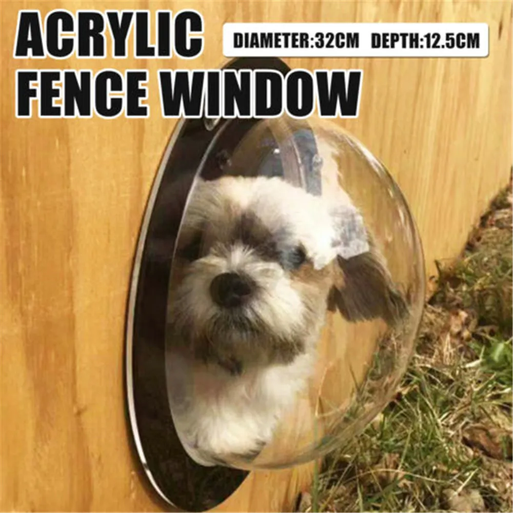 New Pet Peek Fence Bubble Window Dogs Puppy Landscape Durable Acrylic Dome Transparent Windows Prevent Pets Escaping Cover
New Pet Peek Fence Bubble Window Dogs Puppy Landscape Durable Acrylic Dome Transparent Windows Prevent Pets Escaping Cover
