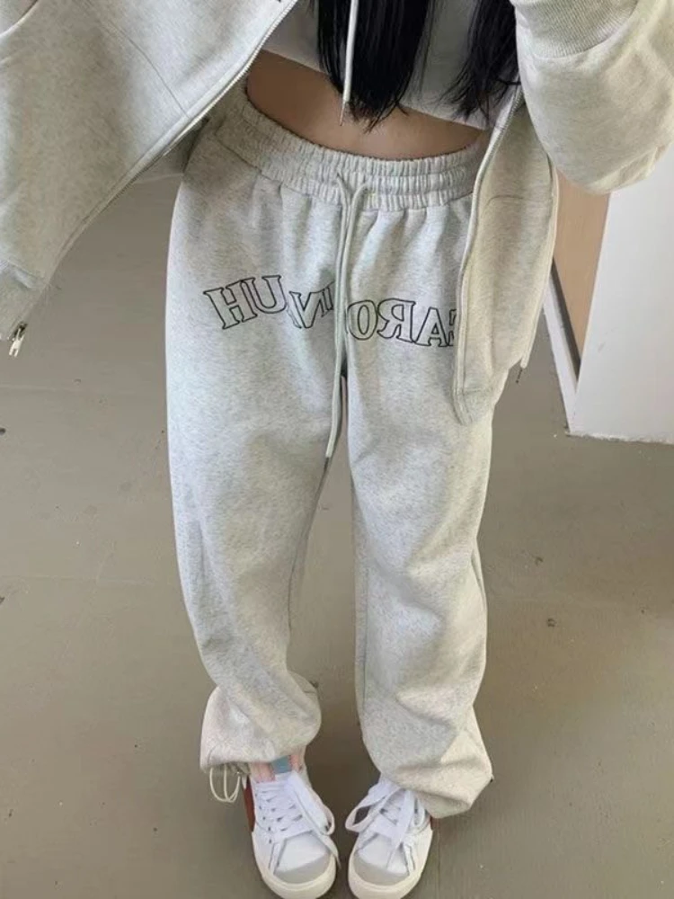 HOUZHOU Women Sweatpants Vintage Gray Baggy Hip Hop Style Korean Streetwear Y2k Joggers Black Casual Classic Wide Leg Trousers
HOUZHOU Women Sweatpants Vintage Gray Baggy Hip Hop Style Korean Streetwear Y2k Joggers Black Casual Classic Wide Leg Trousers