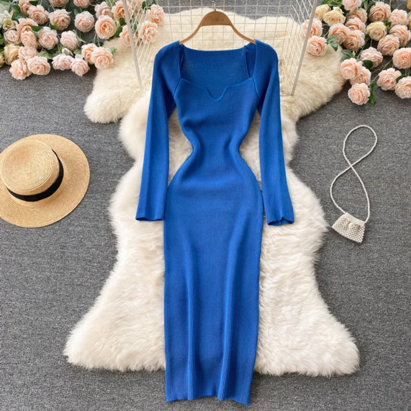 2023 New Sexy Strapless Ribbed Knitted Bodycon Dress Women Winter Long Sleeve Midi Sweater Dress Clothes Dresses for Women
2023 New Sexy Strapless Ribbed Knitted Bodycon Dress Women Winter Long Sleeve Midi Sweater Dress Clothes Dresses for Women