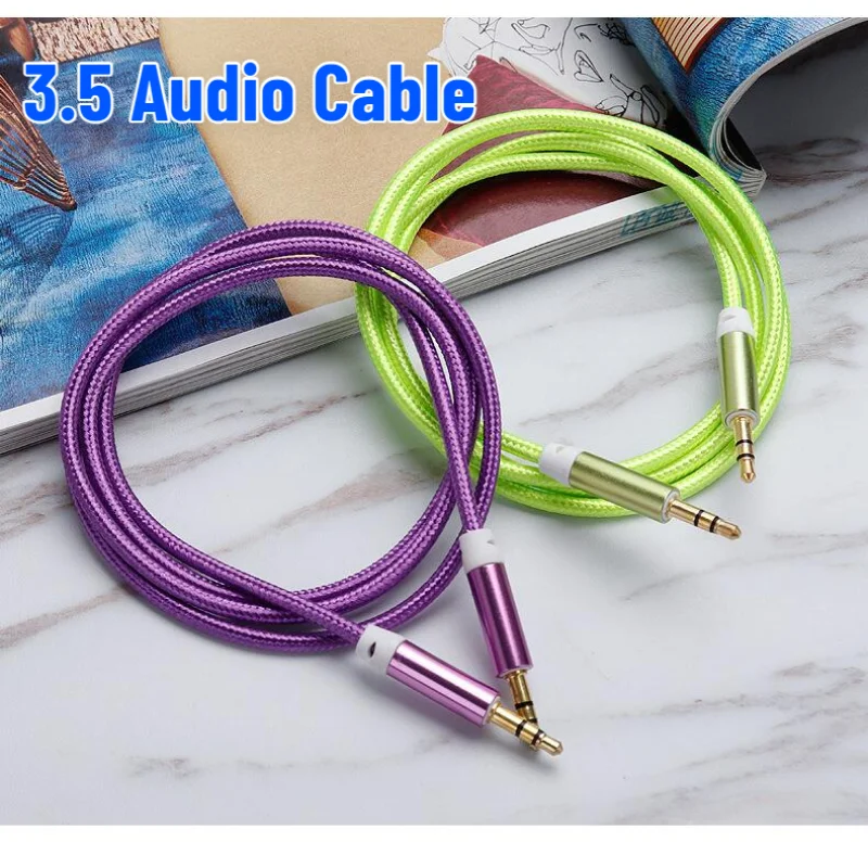 HIFI Stereo Aux Audio Cable 3.5mm for Car Headphone Speaker Computer Adapter Jack 3.5 To 3.5 Male To Male for All Smart Phone
HIFI Stereo Aux Audio Cable 3.5mm for Car Headphone Speaker Computer Adapter Jack 3.5 To 3.5 Male To Male for All Smart Phone