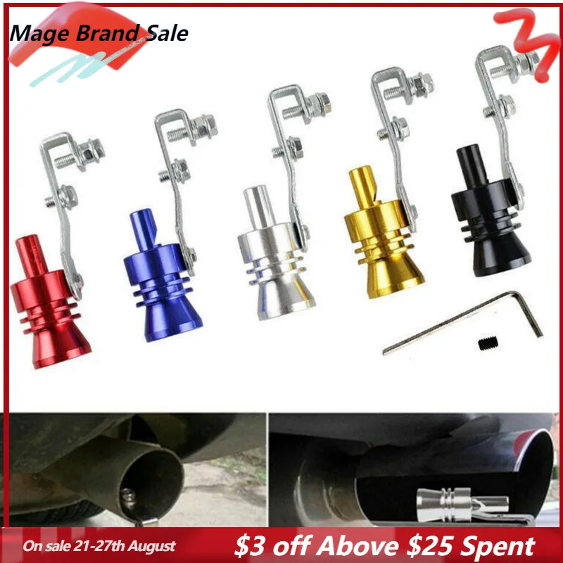 

Universal Motorcycle Turbo Sound Whistle Effect Car Motor Motorbike Exhaust Pipe Muffler Blow Off Tuning Styling S/M/L/XL