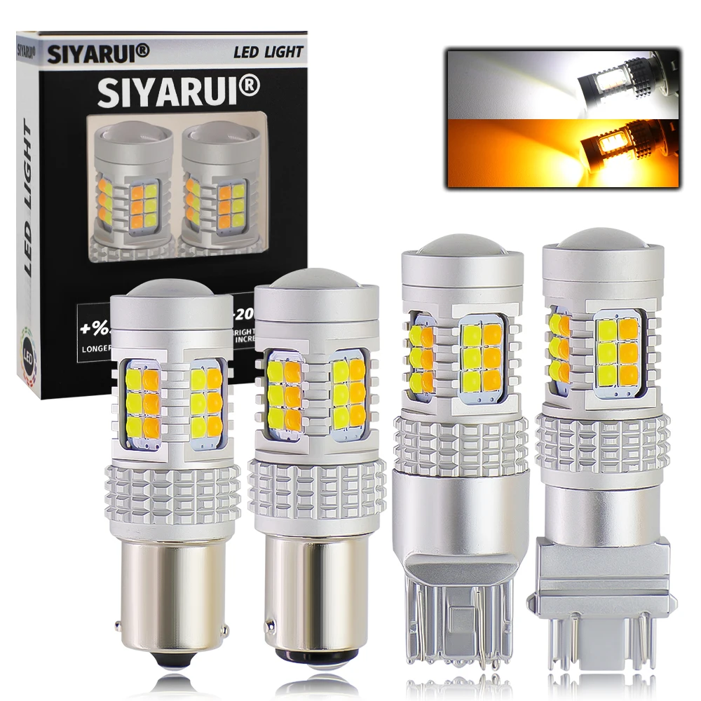 2x Dual Color T20 LED 7443 W21/5W Bulb 1157 BAY15D P21/5W Led T25 3157 P27/7W Car DRL Turn Signal Lamp Auto Lights Bulb Switch
2x Dual Color T20 LED 7443 W21/5W Bulb 1157 BAY15D P21/5W Led T25 3157 P27/7W Car DRL Turn Signal Lamp Auto Lights Bulb Switch