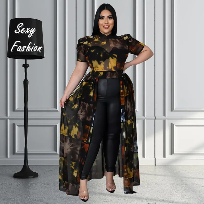 Somoshein Plus Size Dresses Women Clothing Summer 2022 Mesh Hollow Out Colorful SHort Sleeve Sexy Casual Dress Dropshipping
Somoshein Plus Size Dresses Women Clothing Summer 2022 Mesh Hollow Out Colorful SHort Sleeve Sexy Casual Dress Dropshipping