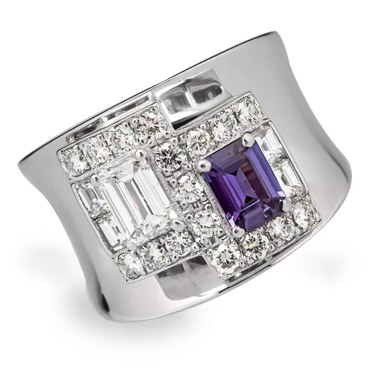 Milangirl Elegant Ladies Silver Plated Color White Purple Rectangle Crystal Female Metal Ring for Women Party Wedding Jewelry
Milangirl Elegant Ladies Silver Plated Color White Purple Rectangle Crystal Female Metal Ring for Women Party Wedding Jewelry