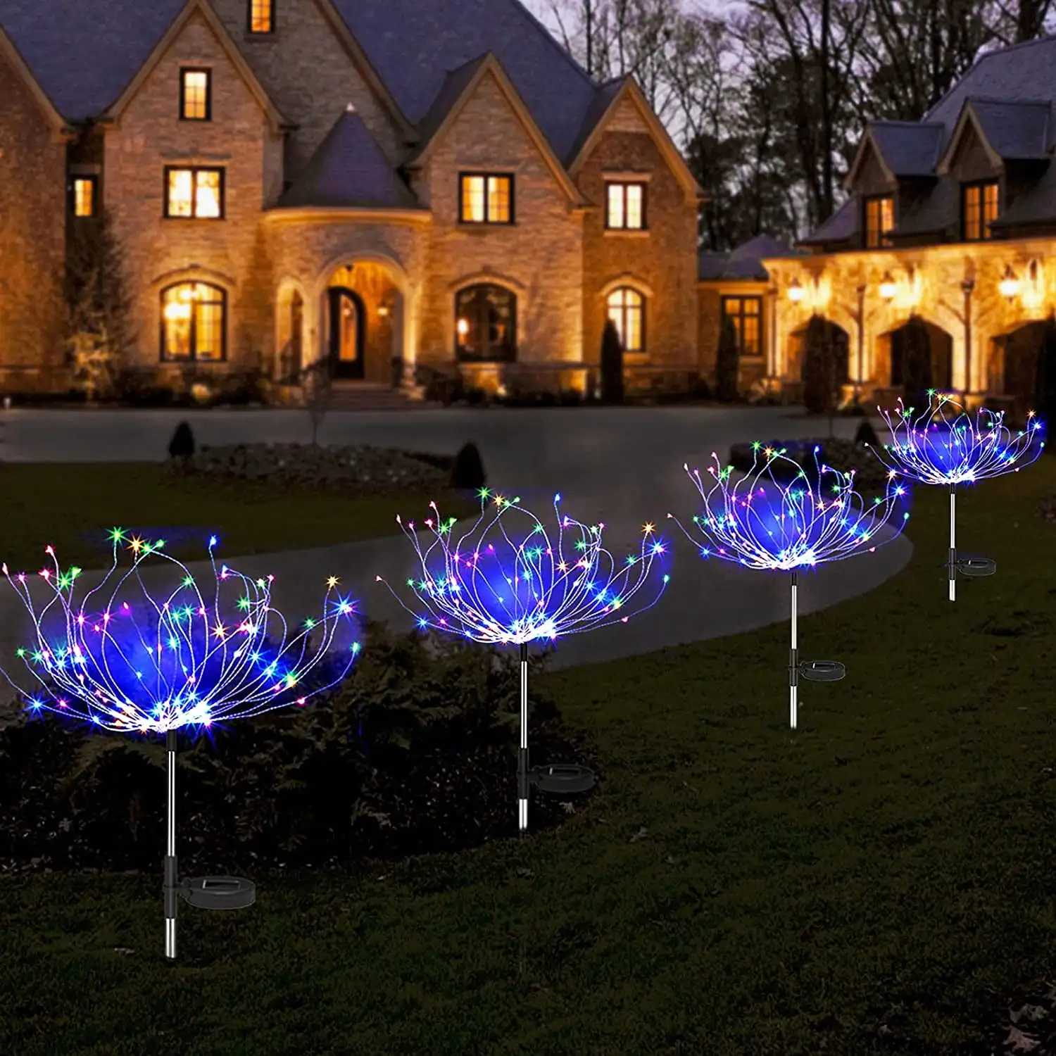 MASHANG Christmas Solar Garden Firework Light 4 Pack , Outdoor Waterproof Stake DIY Landscape Light Garden Lights forfor Yard
MASHANG Christmas Solar Garden Firework Light 4 Pack , Outdoor Waterproof Stake DIY Landscape Light Garden Lights forfor Yard