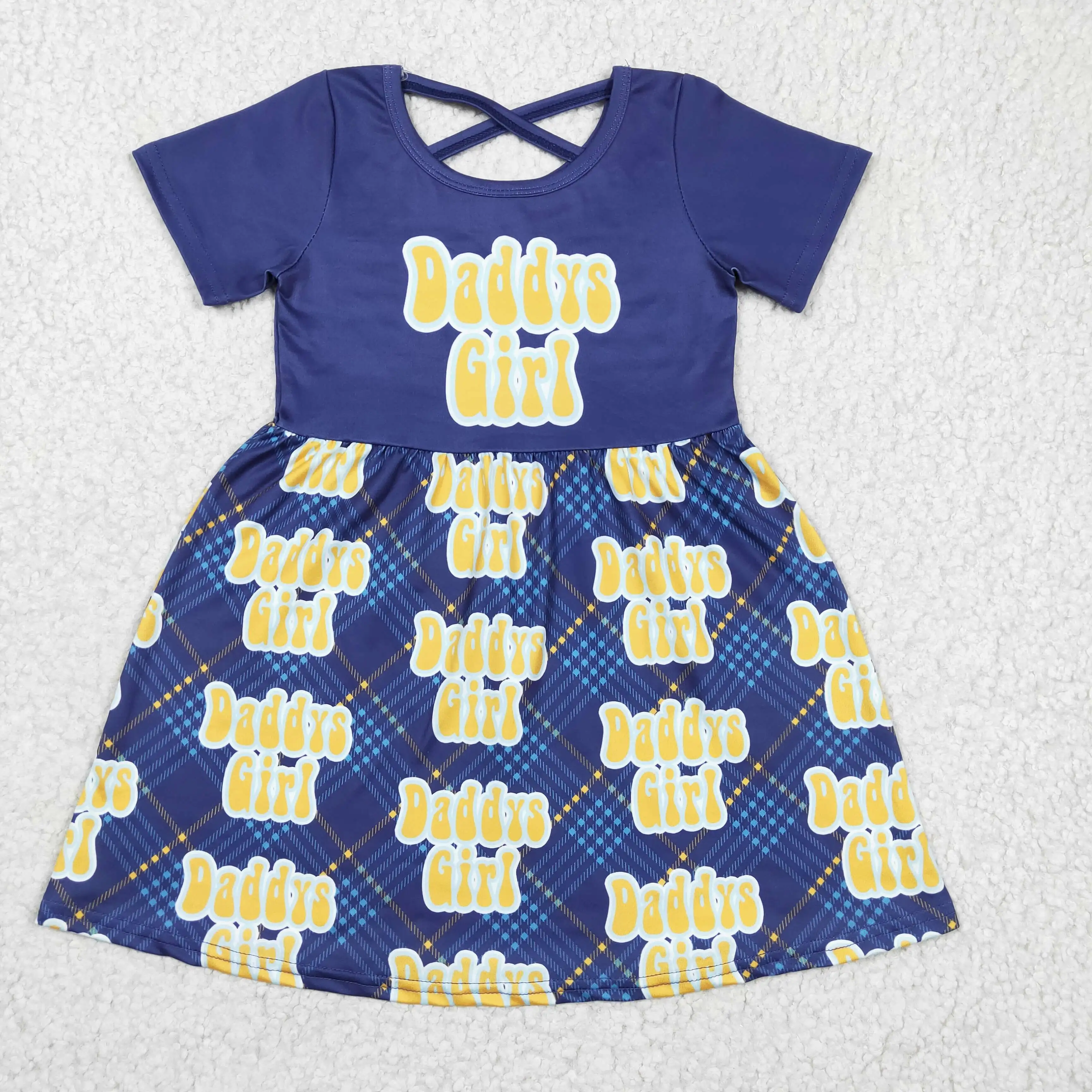 GSD0196 girl dark blue short sleeve o-neck letter design twirl dress for summer
GSD0196 girl dark blue short sleeve o-neck letter design twirl dress for summer