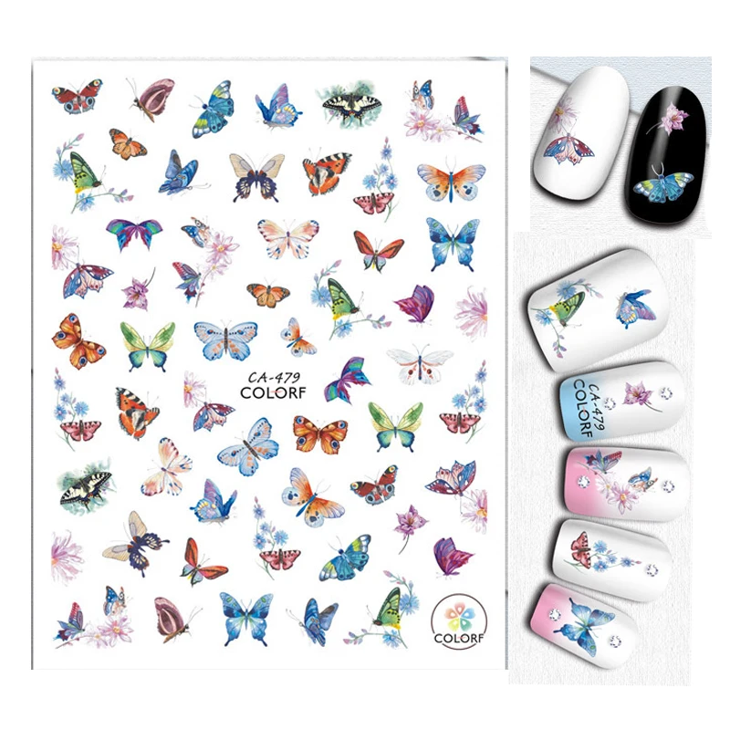 3D butterfly nail stickers for nail decoration gold black blue colors Manicure strips back adhesive nail decal WG060
3D butterfly nail stickers for nail decoration gold black blue colors Manicure strips back adhesive nail decal WG060