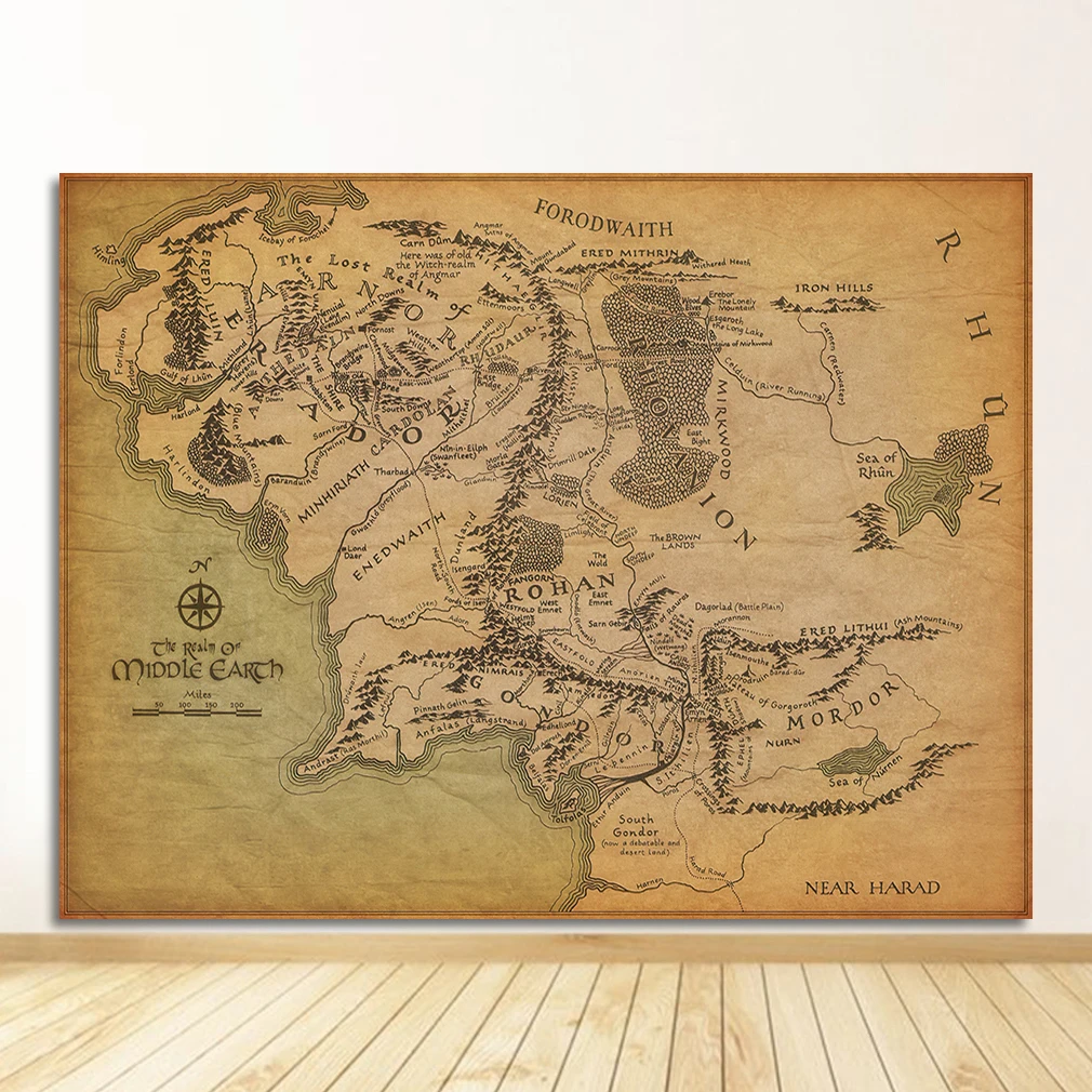 Карта города HARAD, настенный художественный постер, винтажные картины на холсте, домашний декор для гостиной, БАНМУ, средняя Земля, ретро, рядом
Карта города HARAD, настенный художественный постер, винтажные картины на холсте, домашний декор для гостиной, БАНМУ, средняя Земля, ретро, рядом