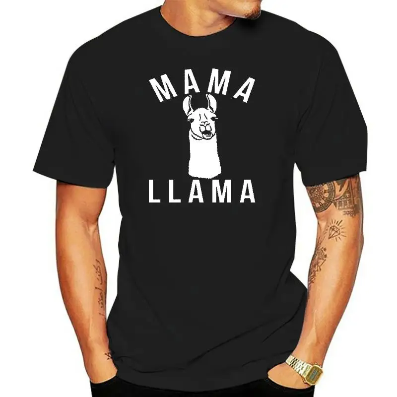 

2019 New Arrival Mama Llama T-Shirt Gift For Mom Mom life Tee Women Llama Shirt Funny Cotton Hipster T-Shirt