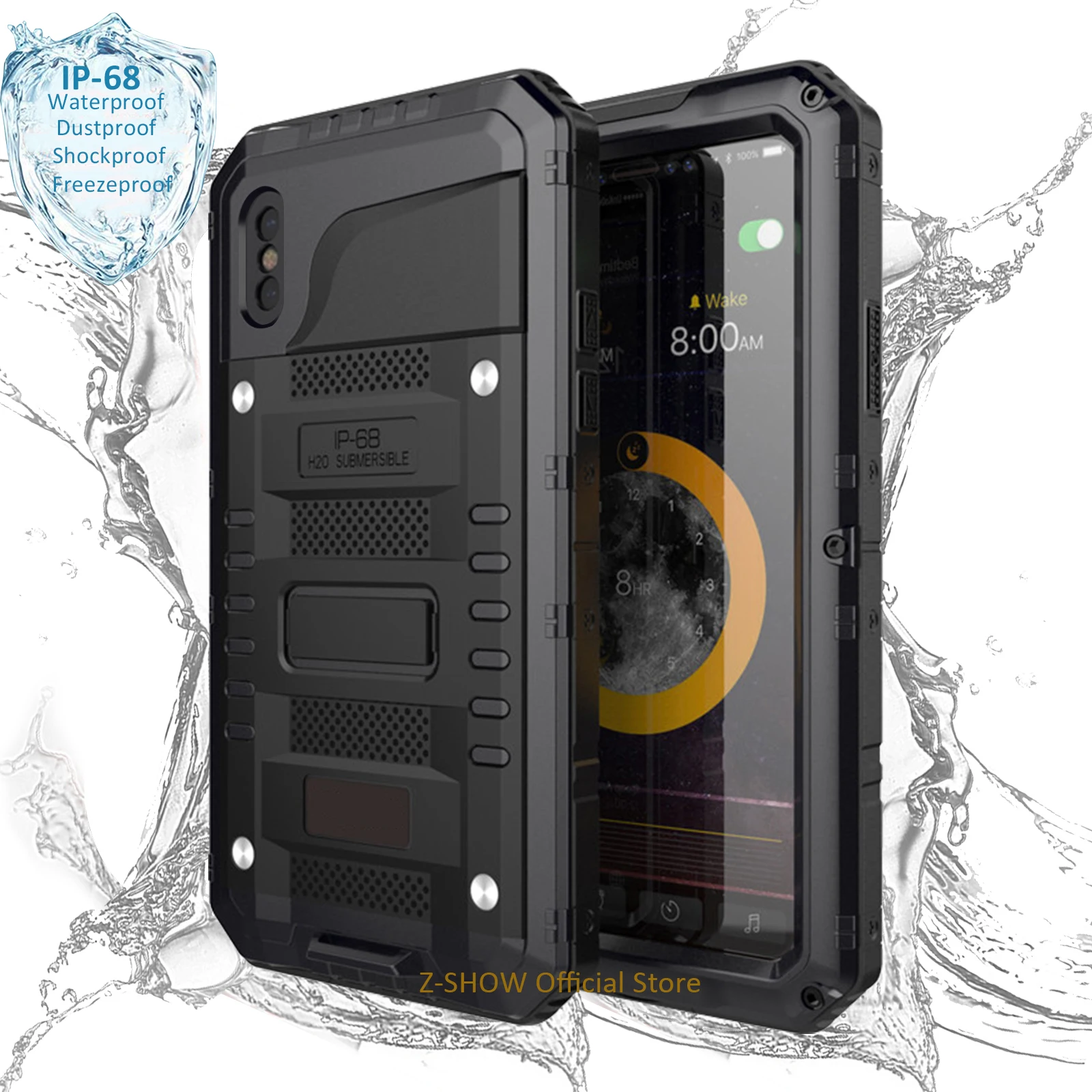ZSHOW Waterproof Case for iPhone 12 Pro Max 11 Pro Max 6s 7 8 Plus XS Heavy Duty Case MIL Grade Drop Protection
ZSHOW Waterproof Case for iPhone 12 Pro Max 11 Pro Max 6s 7 8 Plus XS Heavy Duty Case MIL Grade Drop Protection