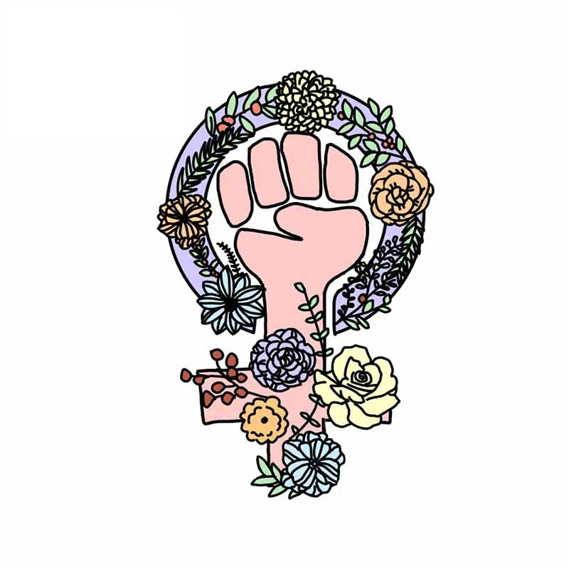 Fashion Creative Feminist Flower Car Sticker Accessories Vinyl PVC 13cm*9cm Motorcycle Waterproof Windshield Car Styling Decal
Fashion Creative Feminist Flower Car Sticker Accessories Vinyl PVC 13cm*9cm Motorcycle Waterproof Windshield Car Styling Decal