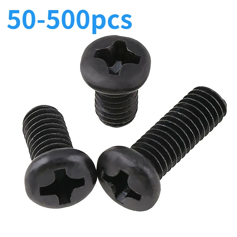 50-500PCS M1 M1.2 M1.4 M1.6 M1.7 M2 M2.5 Round Head Screw Black Phillips Pan Head Screws Electronic Machine Screws and Bolts
50-500PCS M1 M1.2 M1.4 M1.6 M1.7 M2 M2.5 Round Head Screw Black Phillips Pan Head Screws Electronic Machine Screws and Bolts