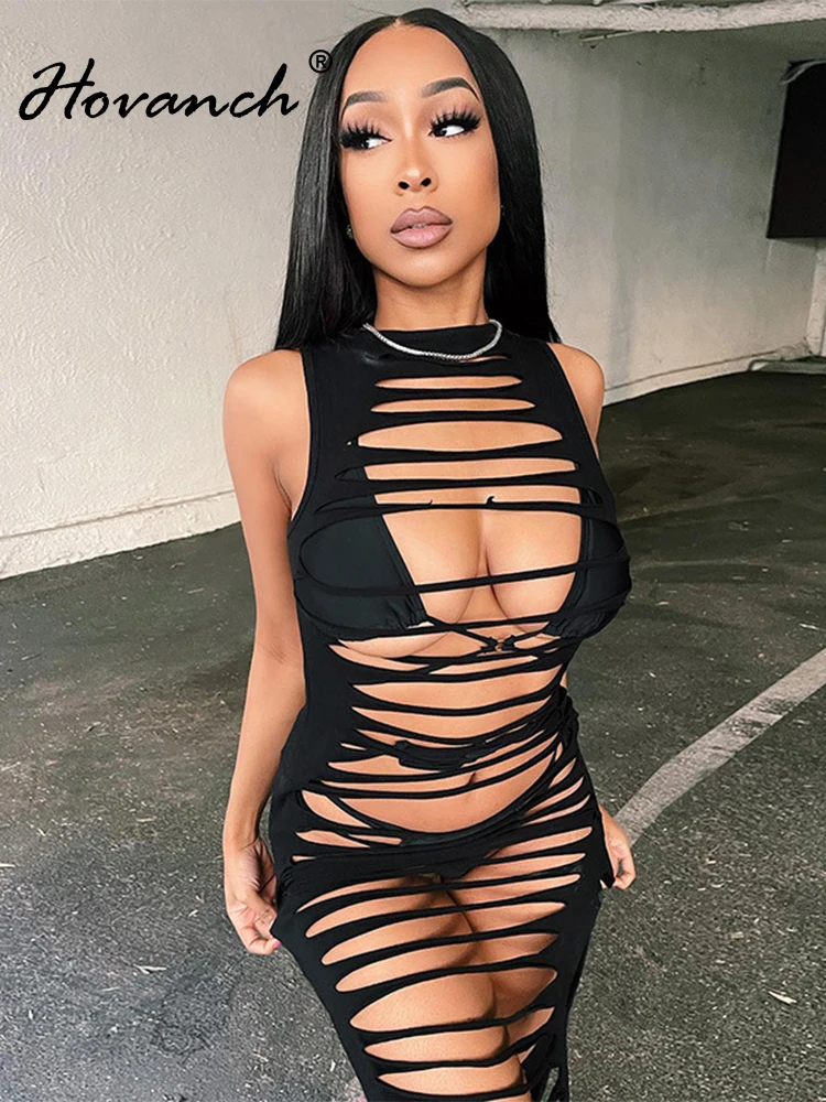 Hovanch BLACK CREW NECK Sexy Slim Cut Out High Waist Split Sleeveless Dress 2022 Summer Nightclub Party Vacation Style
Hovanch BLACK CREW NECK Sexy Slim Cut Out High Waist Split Sleeveless Dress 2022 Summer Nightclub Party Vacation Style