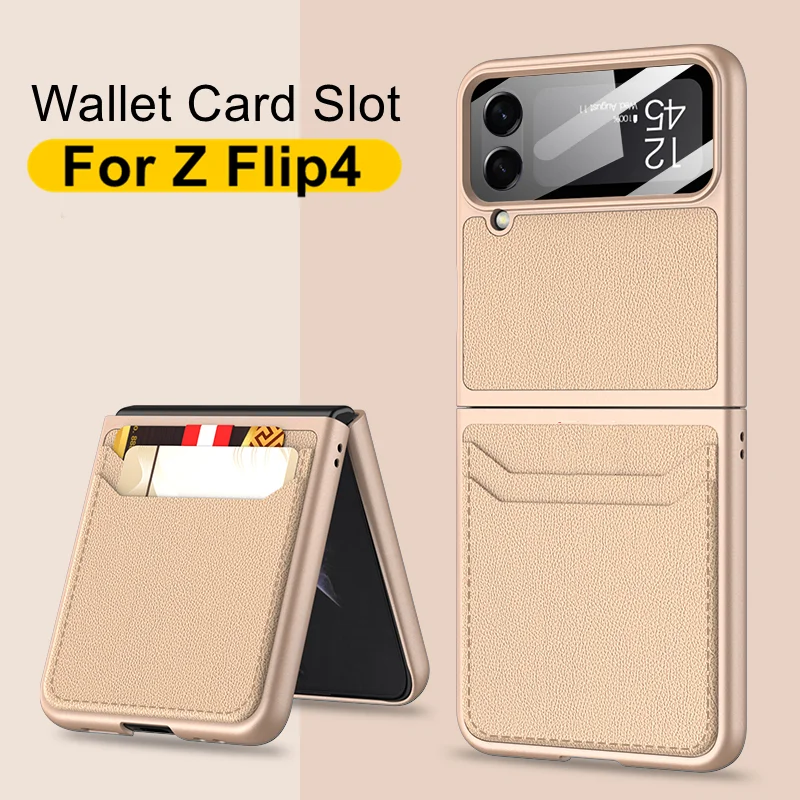 Case for Samsung Galaxy Z Flip 4 Wallet Card Slot Plain Leather Cover Hard Plastic PC Back Case for Z Flip4
Case for Samsung Galaxy Z Flip 4 Wallet Card Slot Plain Leather Cover Hard Plastic PC Back Case for Z Flip4