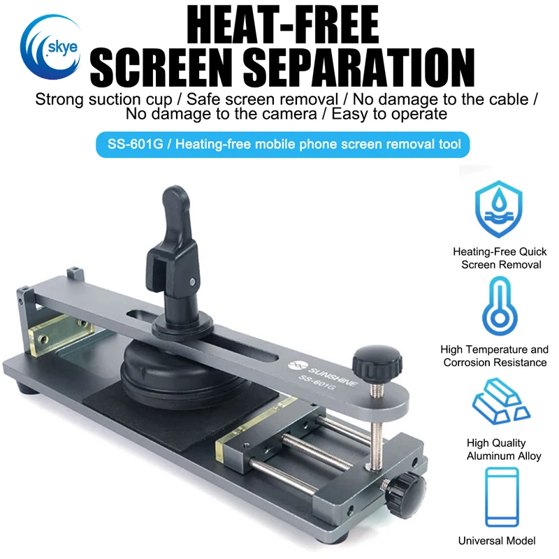 SUNSHINE SS-601G Universal Mobile Phone LCD Screen Separator No Need Heat Phone Separators Fixture Screen Removal Repair Tool
SUNSHINE SS-601G Universal Mobile Phone LCD Screen Separator No Need Heat Phone Separators Fixture Screen Removal Repair Tool